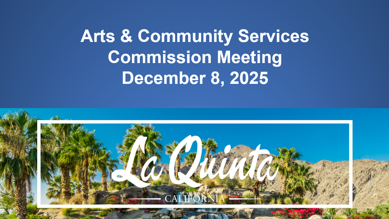 Thumbnail image for Arts and Community Services Commission Quarterly Meeting - December 8, 2025