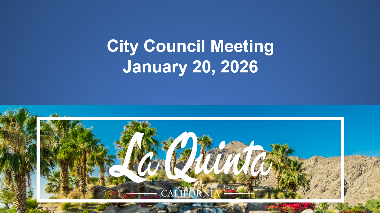 Thumbnail image for City Council Meeting - January 20, 2026
